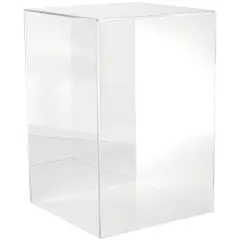 Plymor Clear Acrylic Display Case, 12" W x 12" D x 18" H No Base (Mirrored)