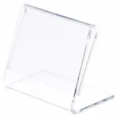 Plymor Clear Acrylic Sign Display / Literature Holder (Angled), 2" W x 1.5" H