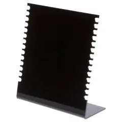 Plymor Black Acrylic Necklace Display Stand With Side Hooks, 10.625" W x 4" D x 11.75" H