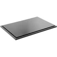 Plymor Black Acrylic Rectangular Display Base, 12.625" W x 8.625" D x 0.4375" H