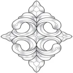 7-7/8" x 12 Exquisite Clear Glass Bevel Cluster EC912