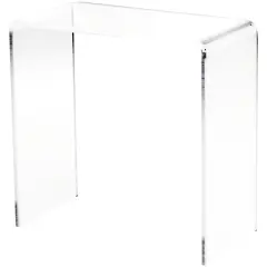 Plymor Clear Acrylic Vertical Rectangular Display Riser, 9" H x 9" W x 4.5" D (1/4" thick)