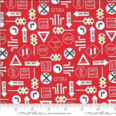 On The Go Red Light 44"/45" Fabric Per Yard