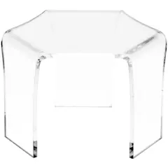 Plymor Clear Acrylic Tri-Leg (6 Sided) Display Riser, 2.75" H x 4.25" W x 3.75" D