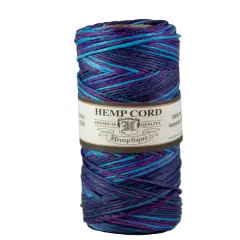 Hemptique 1.8mm Variegated #48 Hemp Cord Spools Jewelry Bracelet Making Crafting Scrapbooking Bookbinding Mixed Media Crocheting Macrame Gift Wrapping Outdoor Gardening Party