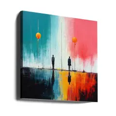 Second World 6 Square 24x24 Canvas - Corporate Office Art