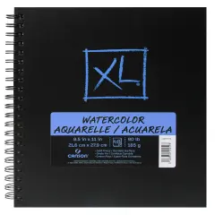 Canson XL Watercolor Book Cold Press 8.5"X11"-Wirebound Side, 48 Sheets