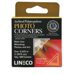 Lineco Self-Adhesive Polypropylene Mounting/Framing Corners Clear