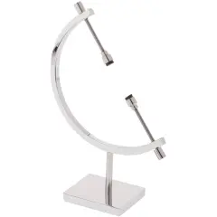 Bard's Chrome Sphere Holder Caliper Stand, 6.25" H x 4" W x 1.5" D (For 1.25" to 3.125" Items)