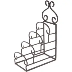 Bard's Wrought Iron 4 Plate Table Stand, 14.5" H x 5.25" W x 9.75" D (For 8" - 11" Plates)