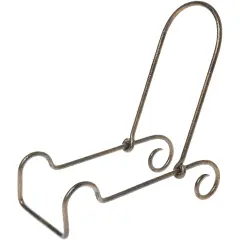 Bard's Adjustable Gold Wrought Iron Bowl or Deep Platter Stand, 10" H x 5" W x 8.75" D (For 9" - 11" Bowls or Deep Platters)