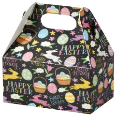 Pack/6: Easter Chalkboard Gable Box - 4 x 2-1/2 x 2-1/2"