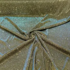 1 Yard Glitter Metallic Lame Knitted Stretch Fabric for Costumes Dancewear Apparel 57/58 Inch Wide Dark Gold
