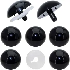 1Box(8Pcs) 40mm Extra Large Safety Eyes and Washers for Amigurumi Crochet