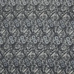 1 Yard Traditional Polynesian Fijian Print Fabric 100% Cotton Light Barkcloth, 45 inches Width Grey