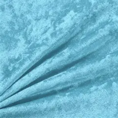1 Yard Turquoise Panne Velour Fabric 58/60" Wide Stretch Crushed Velvet for Apparel & Upholstery