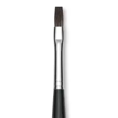 Da Vinci Casaneo Synthetic Squirrel Watercolor Brush - Flat, Size 4, Short Handle, Synthetic
