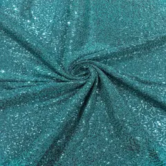 1 Yard Metallic Tinsel Lurex Sequin Stretch Fabric Polyester Lightweight 58-60 inches width Jade