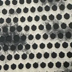 1 Yard Pentagon Fishnet Stretch Polyester Spandex Fabric for Dancewear Lingerie 56/58" Width Black White