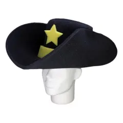 Edge Collections - Black - Oversized Cowboy Hat for Party and Event Fun!
