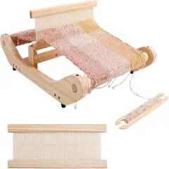12 Inches Rigid Heddle Wooden Weaving Loom for Adults