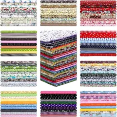 500 Pcs 4 x 4 Inch Cotton Fabric Squares Pre Cut Patchwork