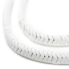 The Bead Chest White Agate Interlocking Snake Beads (8mm)