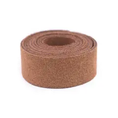 The Bead Chest 20mm Tan Flat Suede Leather Cord (3ft)