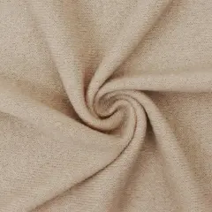 Oatmeal Beige-White Texture Stretch Poly Jersey Knit Fabric By the Yard
