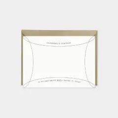 Loop Border Note Cards IX
