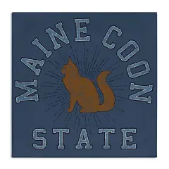 Stupell Industries Vintage Maine Coon State Canvas Wall Art Design by Spirit Animals/Life Is High