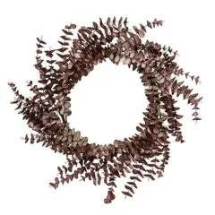 Fall Ombre Eucalyptus Leaf Wreath Burgundy