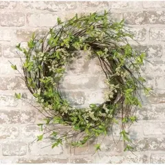 Twig Leaf & Sprite Wreath, 24"