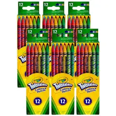 Twistables&reg; Colored Pencils, 12 Per Box, 6 Boxes