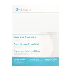 Silhouette Score & Emboss Paper - 8.5 in. x 11 in.