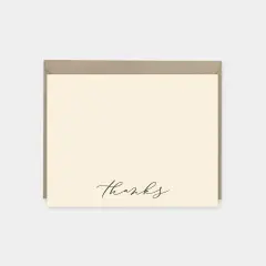 Thanks Wedding Note Cards II