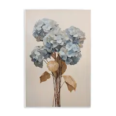 Stupell Industries Vintage Blue Hydrangea Wall Plaque Art Design by Petals Prints Design