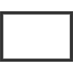 Corvino Black Narrow Framed Dry Erase Magnetic Board