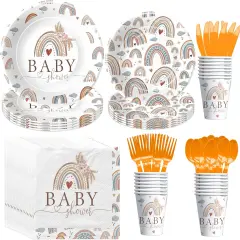 Boho Baby Shower Decorations Tableware
