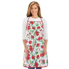 Collections Etc Colorful Apple Butterfly Cooking Bib Apron
