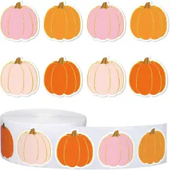 1000Pcs Fall Pumpkin Stickers