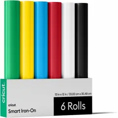 Smart Iron-On, Sampler Pack (13in x 12in, 6 Sheets) - HTV Heat Transfer Vinyl