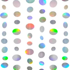 Paper Garland Shiny Iridescent Circle Party Decorations