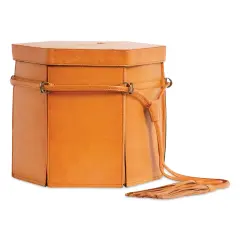 Muud Evita Leather Storage Box - Brown, XL