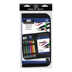 RSET-KCDS | Essentials&trade; 16pc Drawing Keep N' Carry Travel Art Set