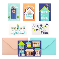 48 Pack Welcome Home Cards - Housewarming Cards with Envelopes Bulk - New Home Congratulations for Realtors, Friends, Neighbors (4x6 In) Multicolor