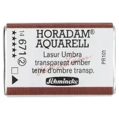 Schmincke Horadam Aquarell Watercolor - Transparent Umber, Full Pan