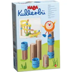 HABA Ball Track Columns Expansion 10 Piece Set - Elevate Your Kullerbu Ball Track Adventure - STEM Toys & Marble Run Building Sets for Kids Ages 2-8 Multicolor