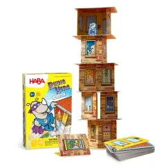 HABA Rhino Hero Game - Card Games for Kids, Ideal for Ages 5 & up, A Stacking Card Game Adventure - Triple Award Winner Multicolor