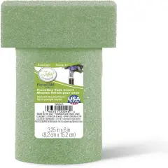 Floral Foam Memorial Vase Insert 3.25 Inch x 6 Inch Green